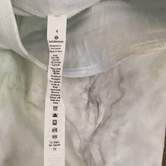 Lululemon LA joggers tie dye size 4 26” inseam - Picture 4 of 5
